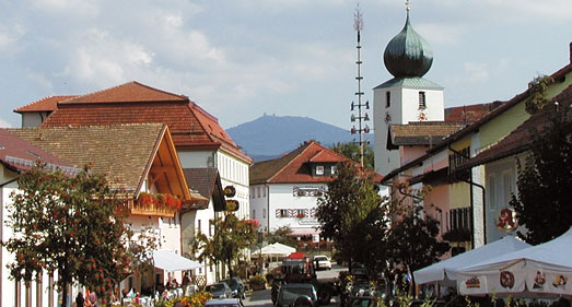 Anfahrt nach Lam im Bayerischen Wald